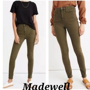Madewell Skinny Jeans in Olive